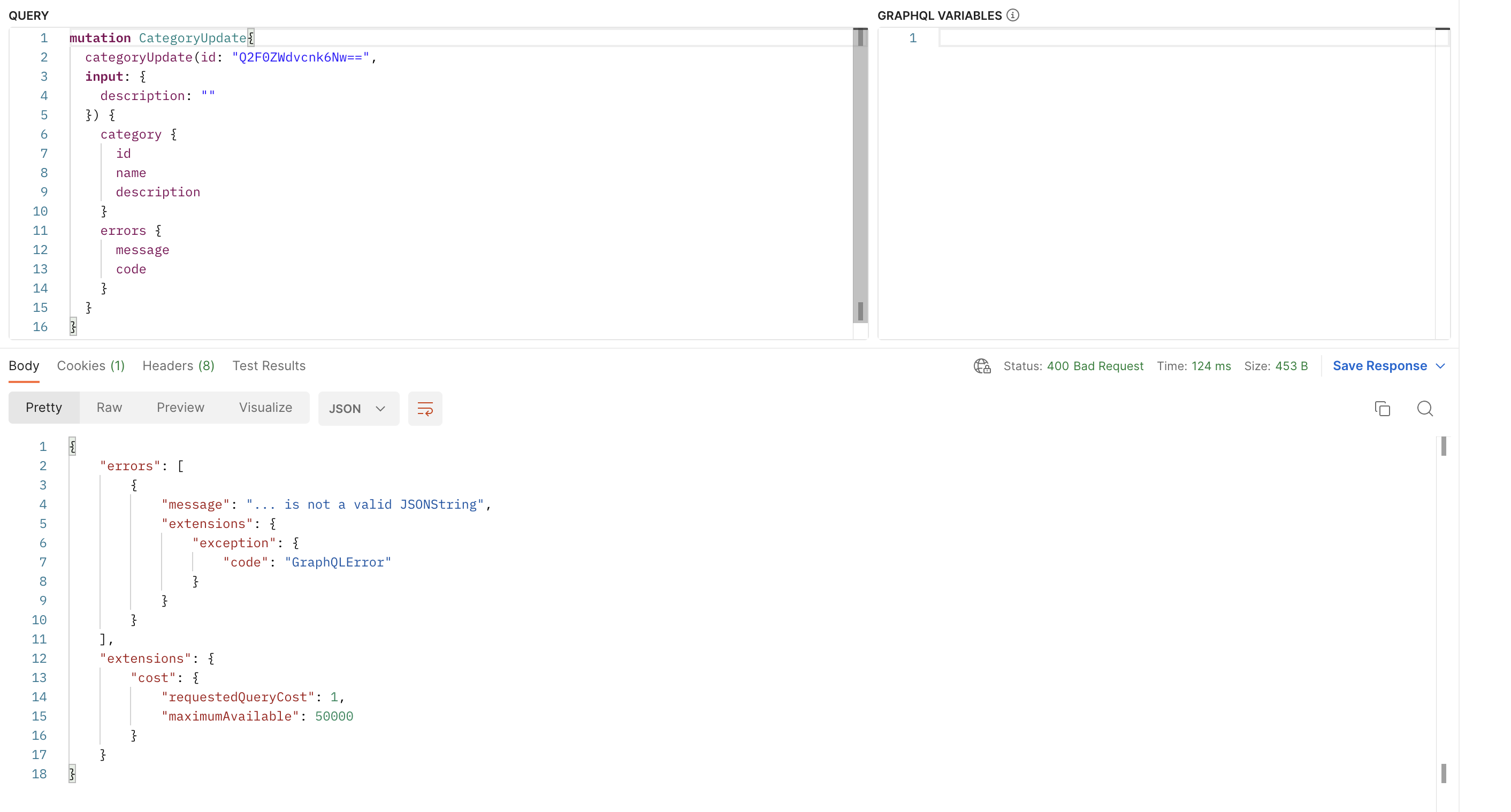 Bug: A different way of handling error for empty JSONString when it ...
