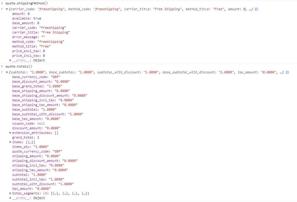 JS Checkout - Shipping information not updated in quote object when ...