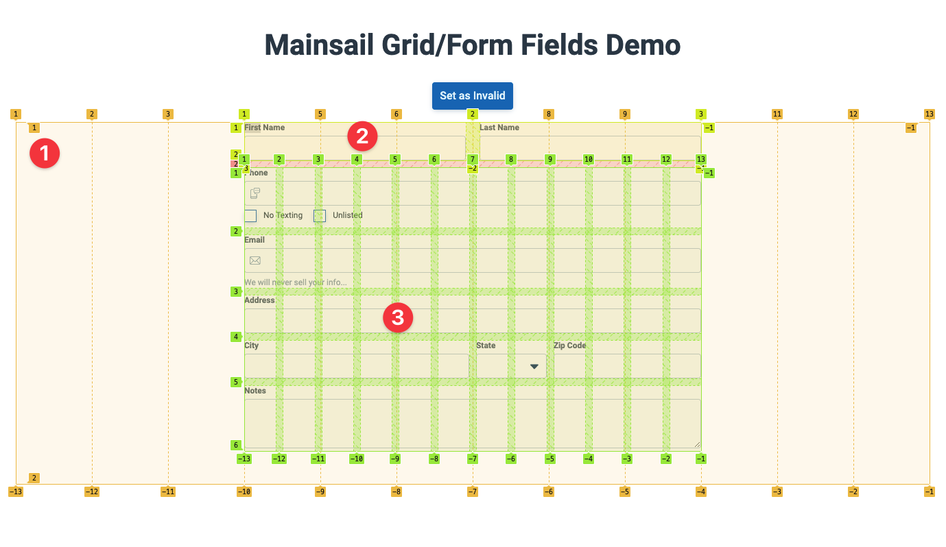 Nested Advanced Grid