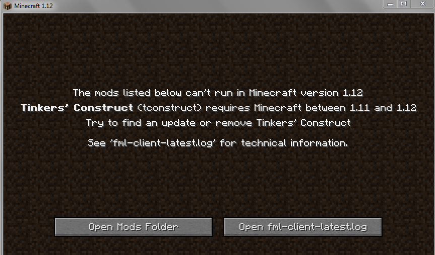 v.1.12 downloaded but it says outdated mod · Issue #3078 · SlimeKnights ...