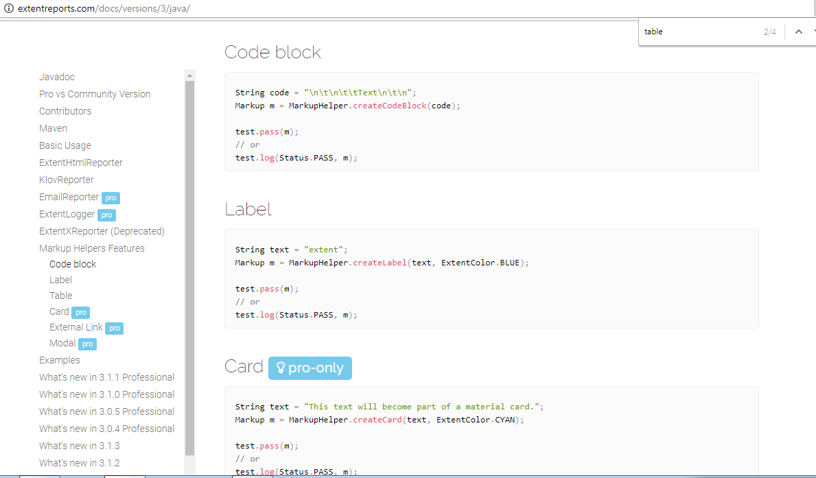 Custom table in the report · Issue 1032 · anshooarora/extentreports