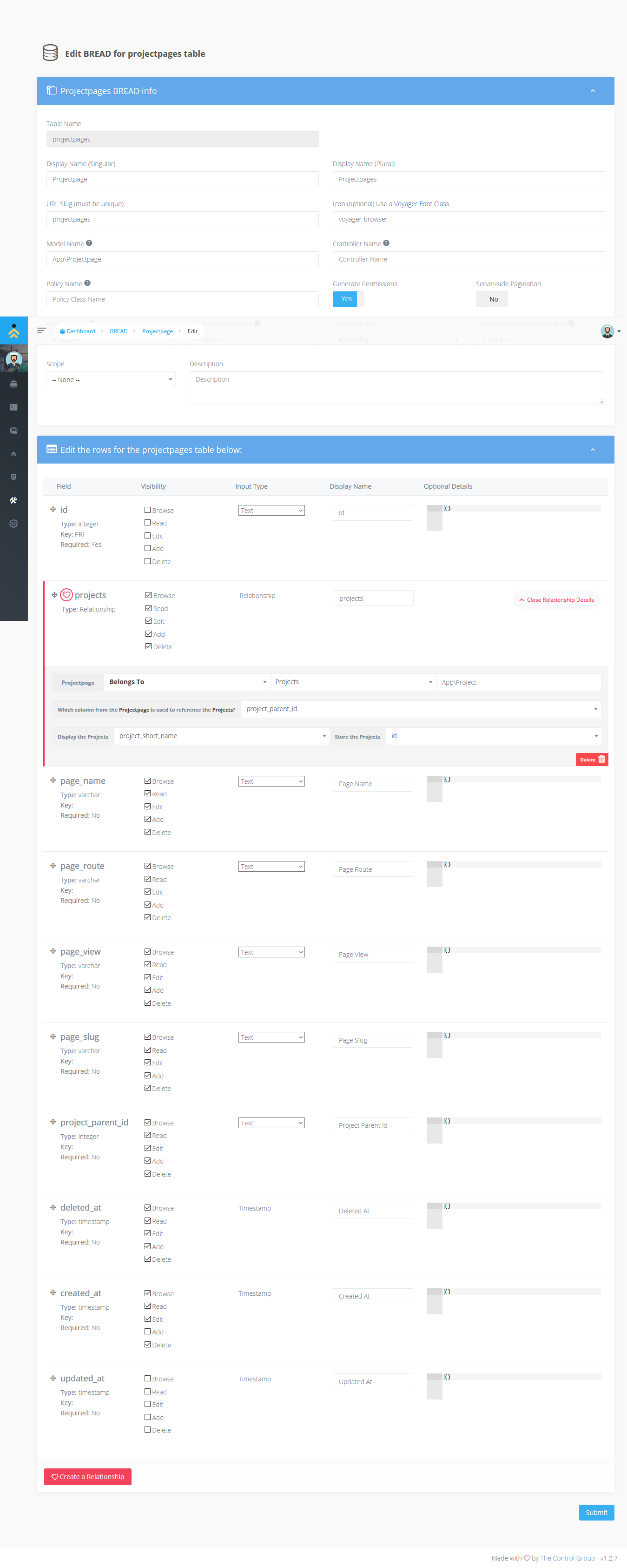 Screenshot_2019-09-27 Edit BREAD for projectpages table