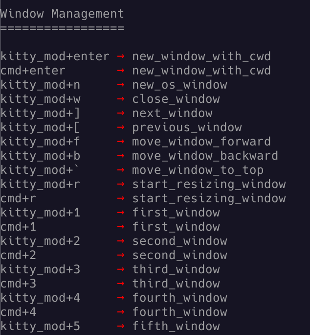 list keyboard shortcuts · Issue 2164 · kovidgoyal/kitty · GitHub