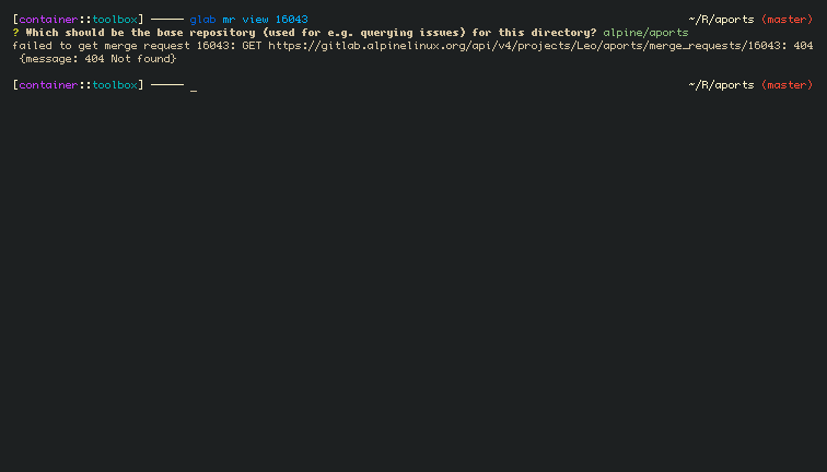 glab asks which repository when multiple remotes are present but uses ...