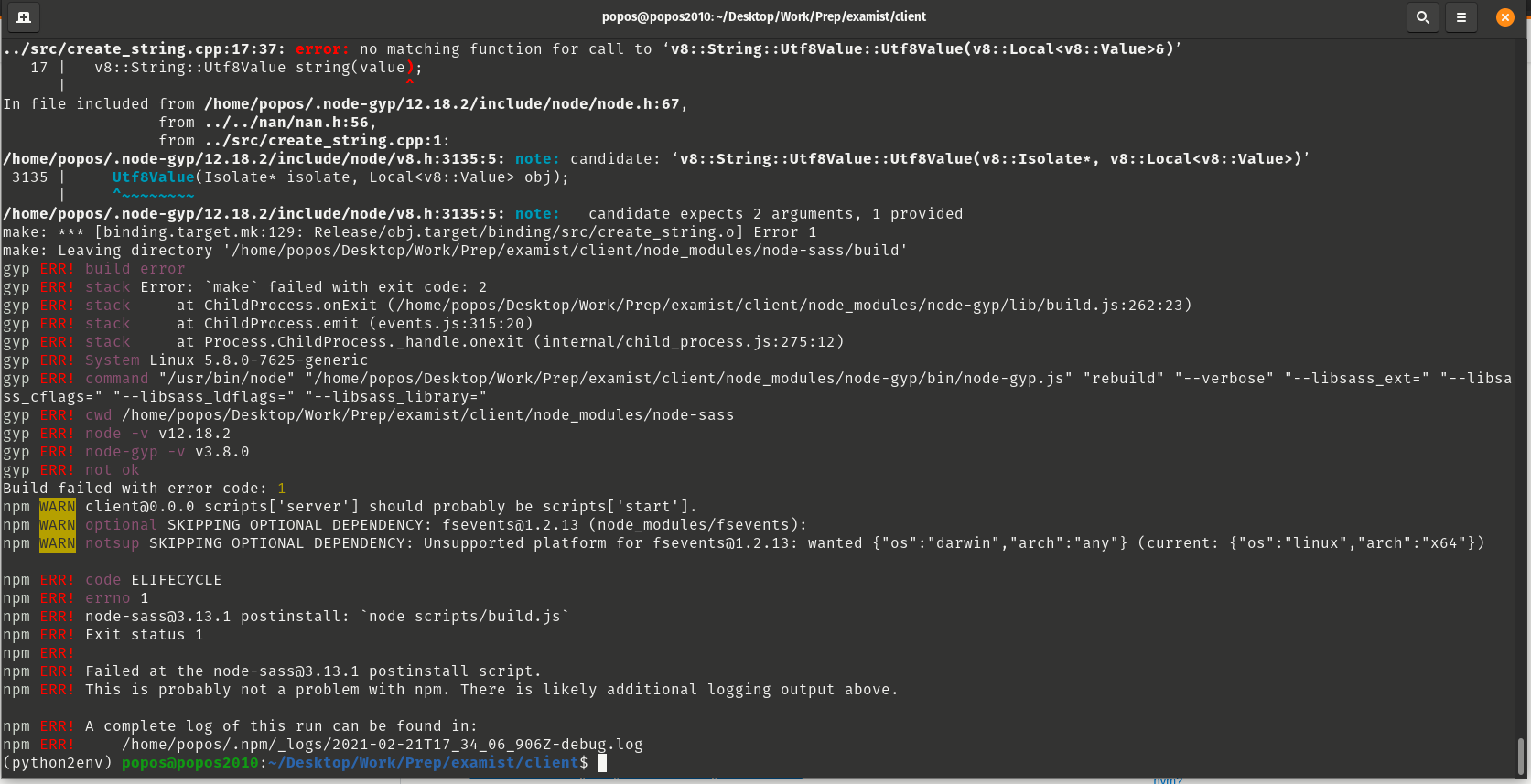NPM run build errors · Issue #1 · adriancooney/examist · GitHub