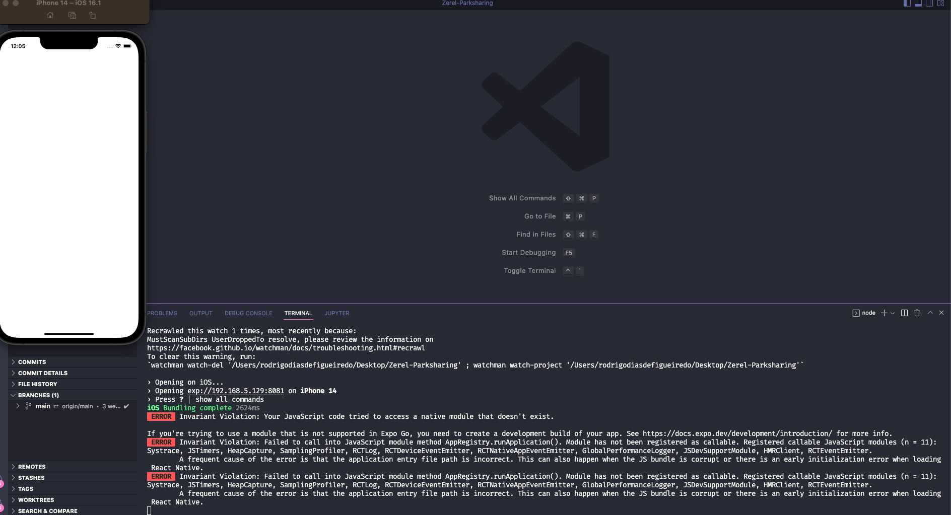 Error in fresh new project with Expo in IOS · Issue 1590