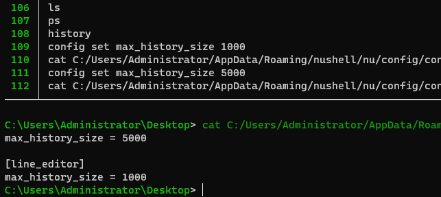 `max_history_size` not working · Issue #3965 · nushell/nushell · GitHub