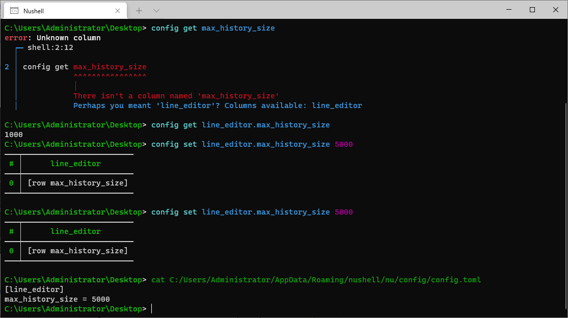 `max_history_size` not working · Issue #3965 · nushell/nushell · GitHub