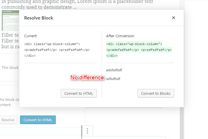 Classic widget inside columns causes invalid content error. · Issue ...