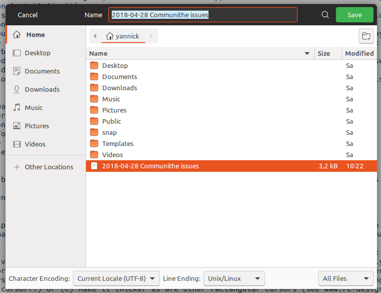 blue text selection save dialogue