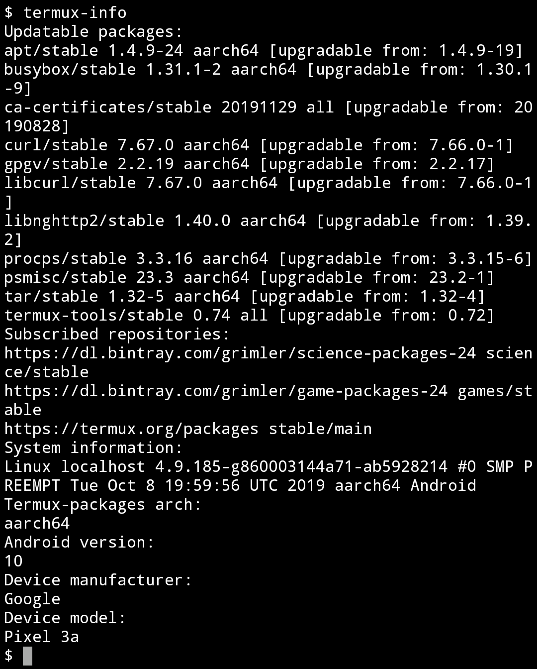Python command history not working issue 1375 termux termux app