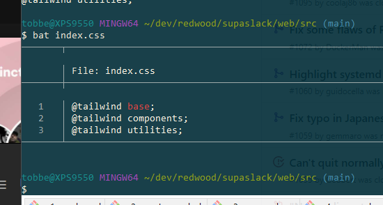 Empty lines in grid on Windows · Issue #1384 · sharkdp/bat · GitHub
