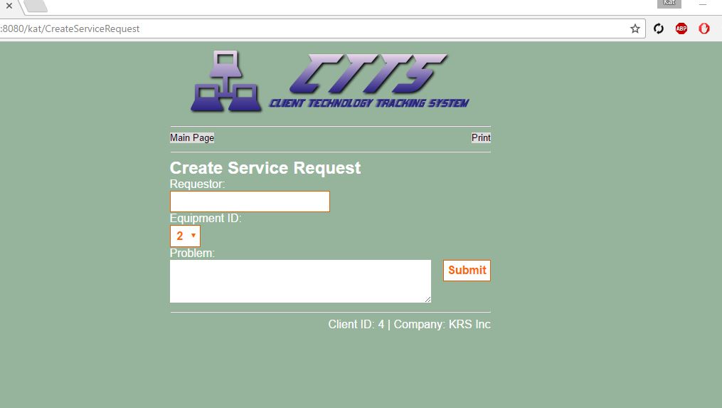 GitHub - eordanis/CTTS--Service-Request-System: Electronic Service ...