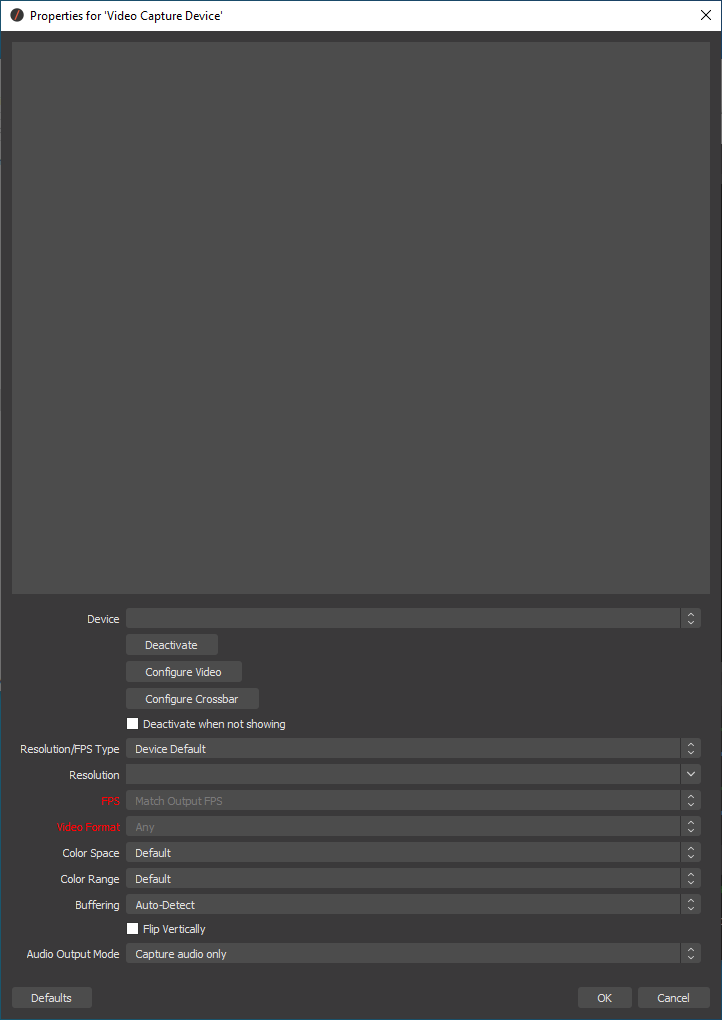 EBS Remove “Use Buffering” option under video capture device settings
