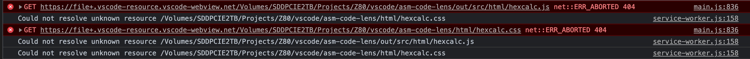 References to other files not working in Webview in explorer view ...