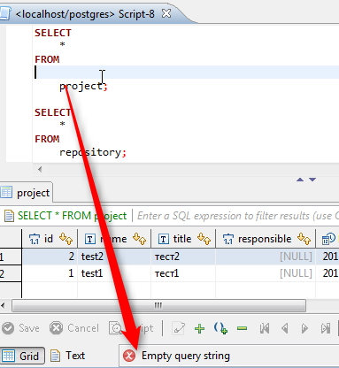 SQL Editor - Multiple query - Separator is