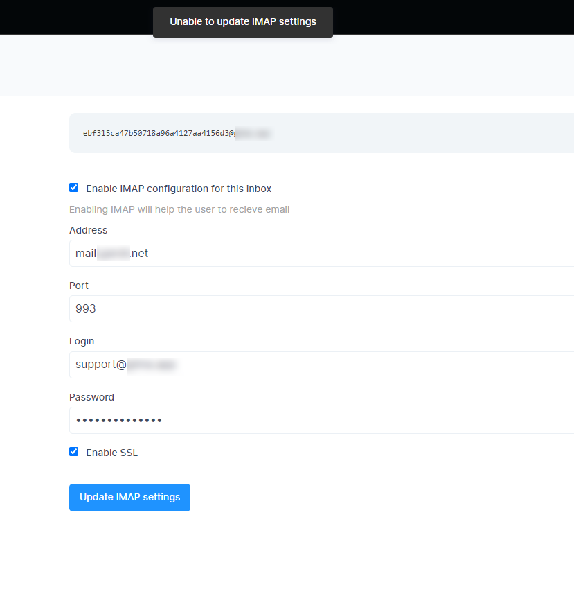 500 Error: Unable to Update IMAP Settings · Issue #4562 · chatwoot ...