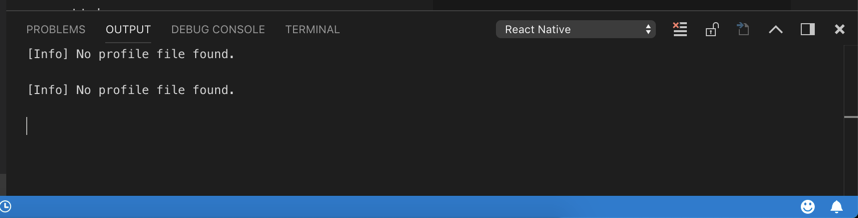 [Info] No profile file found. · Issue #62280 · microsoft/vscode · GitHub