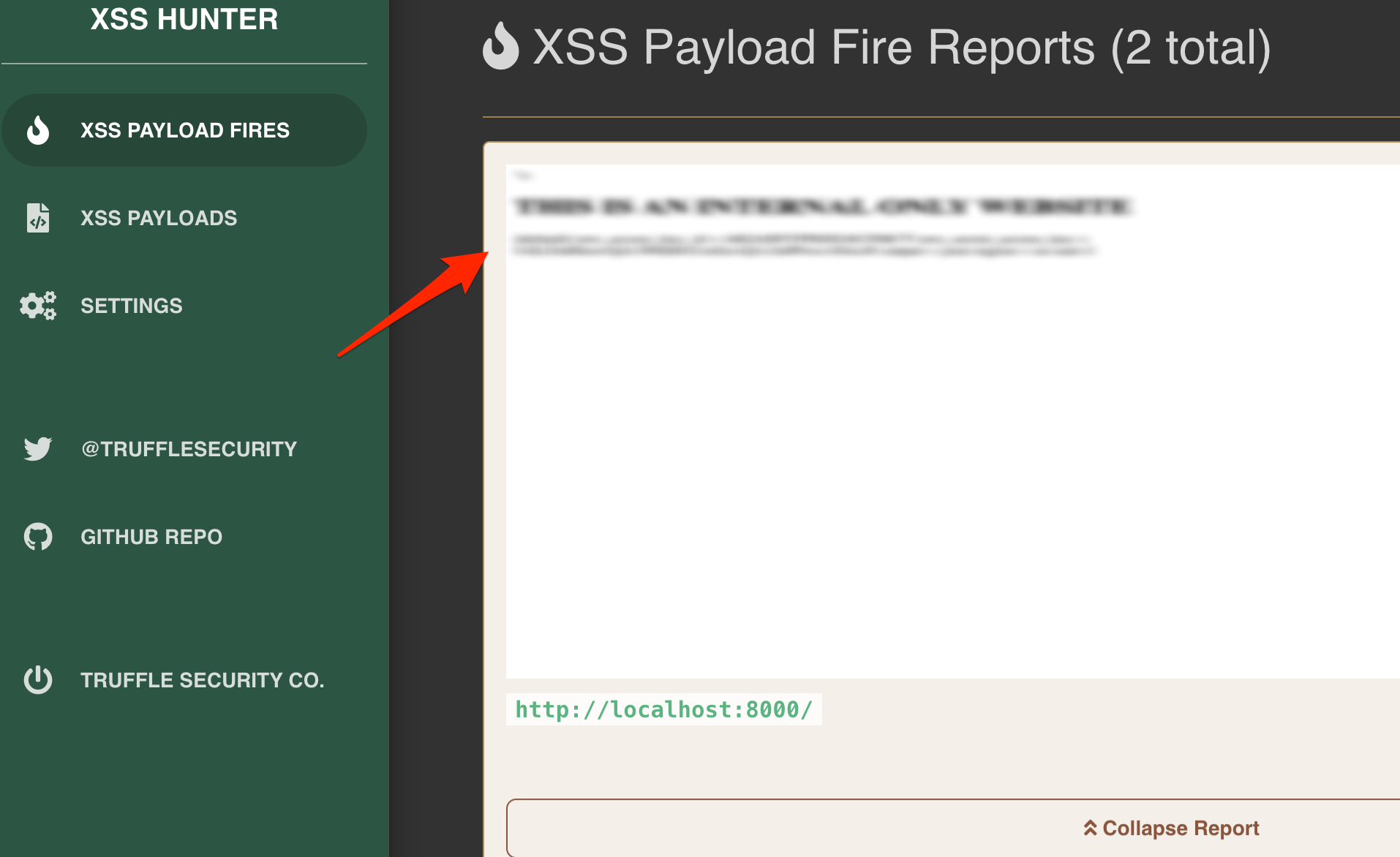 xsshunter-express find blind cross-site scripting vulnerabilities