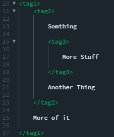 Style xml - Right - Brackets