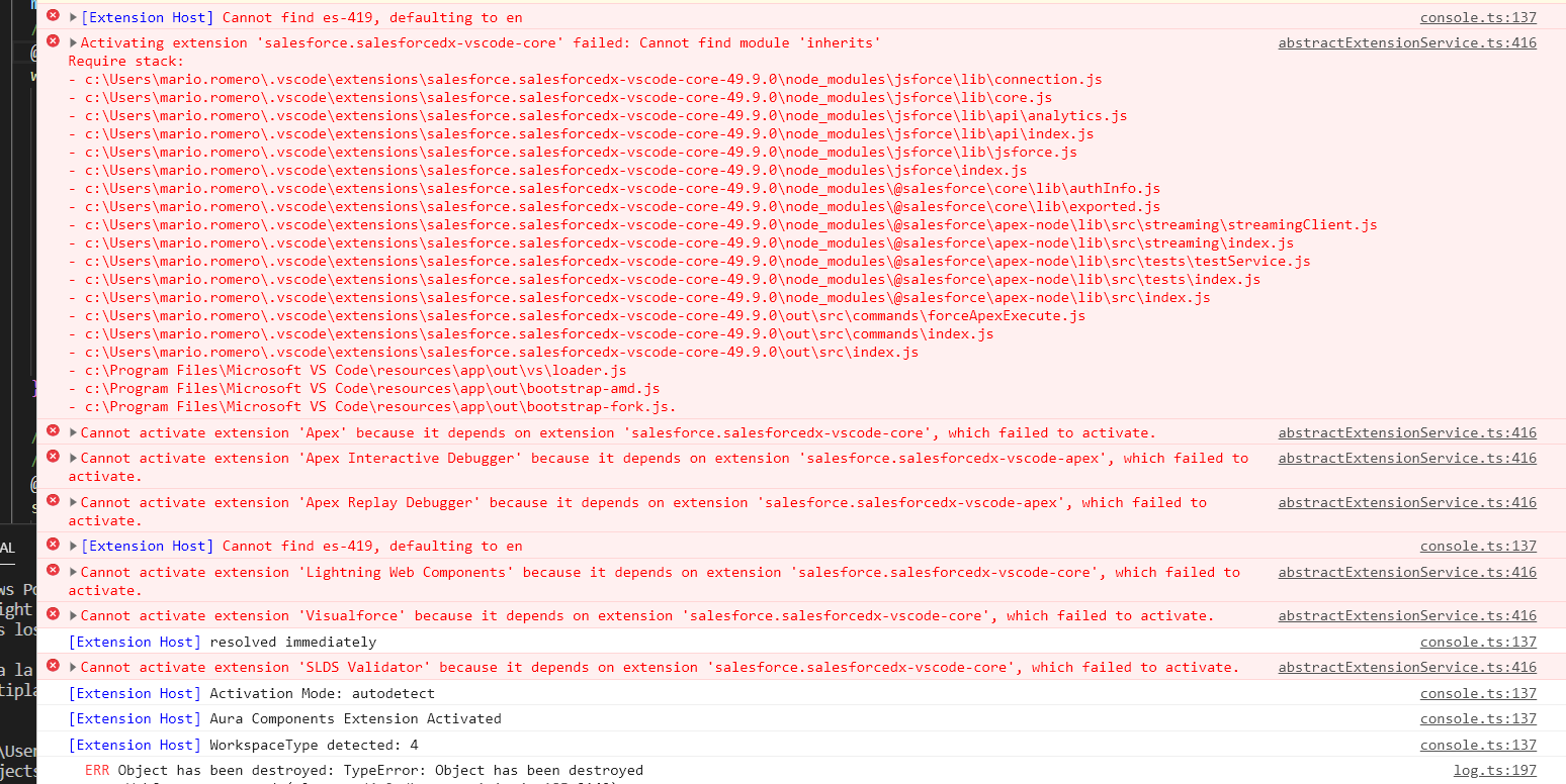 Extension stopped working after updating VS Code to latest version (1. ...