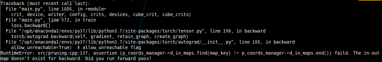 Error in pruning · Issue #133 · NVIDIA/MinkowskiEngine · GitHub