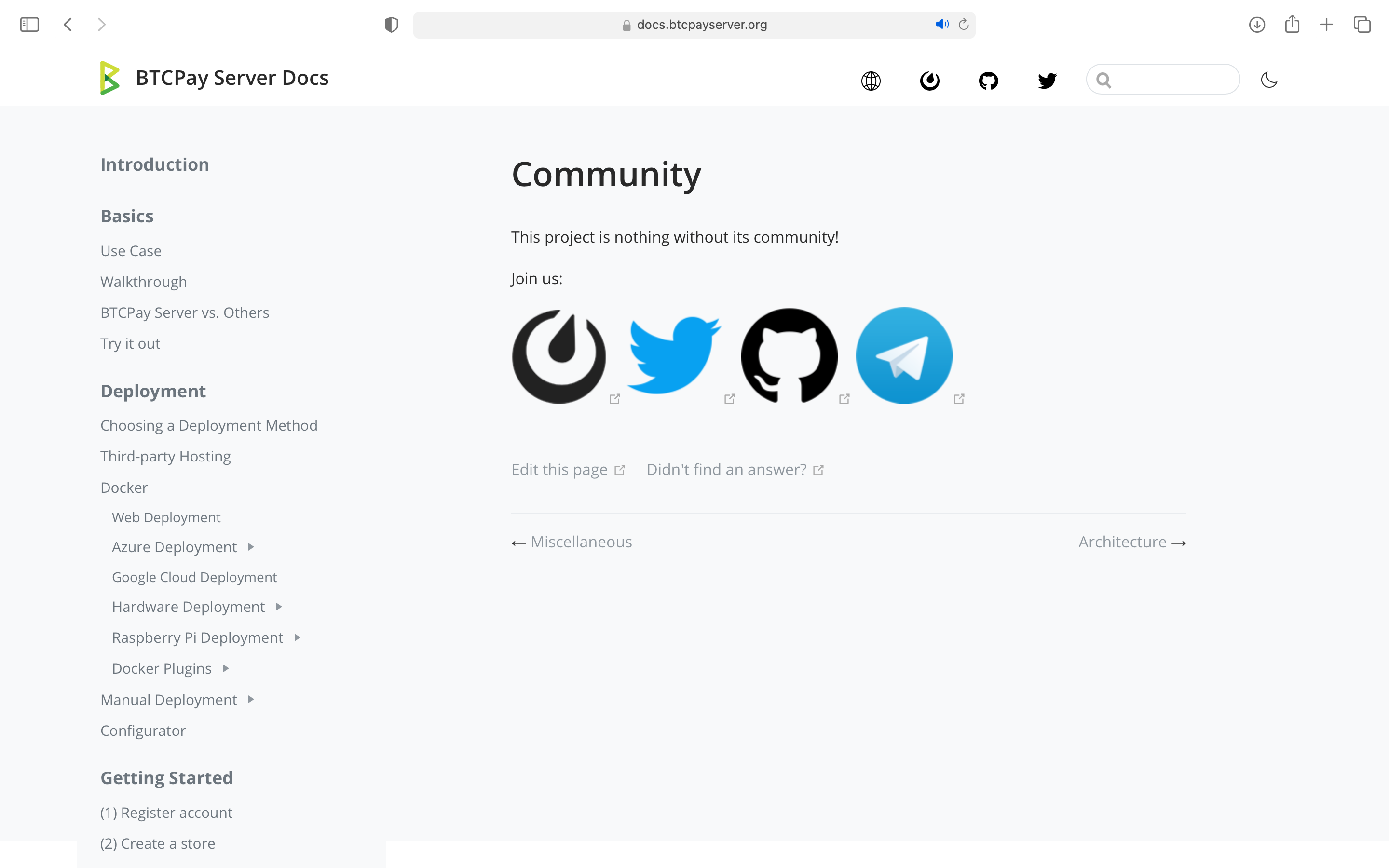 Link to Community in documentation is broken · Issue #821 ...