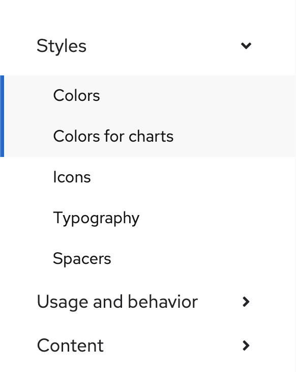 Charts design guidelines and Colors for charts pages & links · Issue ...