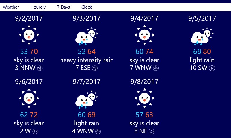 GitHub - saharamini/Weather-Clock-UWP: Design and Develop a fancy clock ...