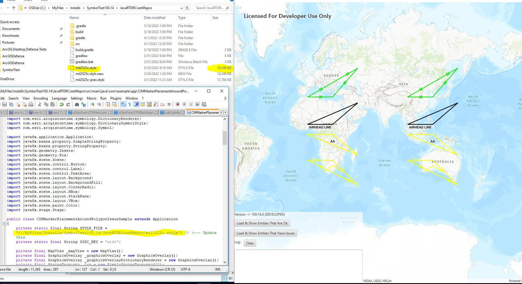 ArcGIS Runtime SDK for Java v100.13 - problem using latest MIL-STD ...
