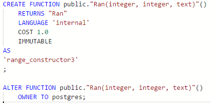 Create function script cannot be execute due to incorrect template ...