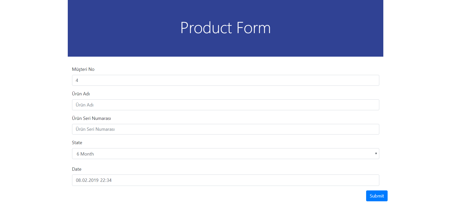 product form