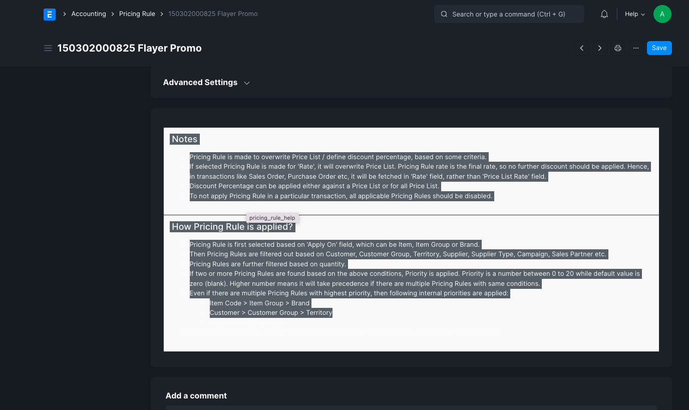 Dark Mode do not show help in pricing rule · Issue #32611 · frappe ...