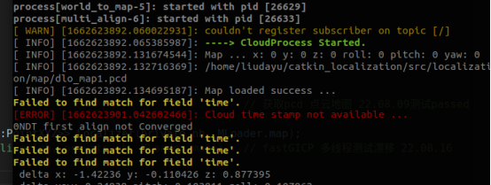 Failed to find match for filed 'time' · Issue #374 · TixiaoShan/LIO-SAM ...