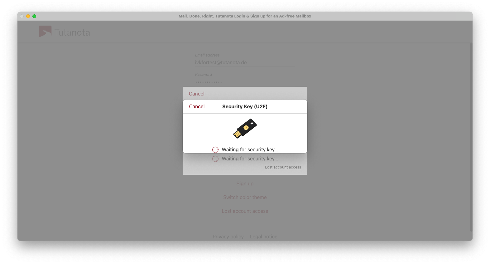 U2F windows visual issues on macOS · Issue #3950 · tutao/tutanota · GitHub