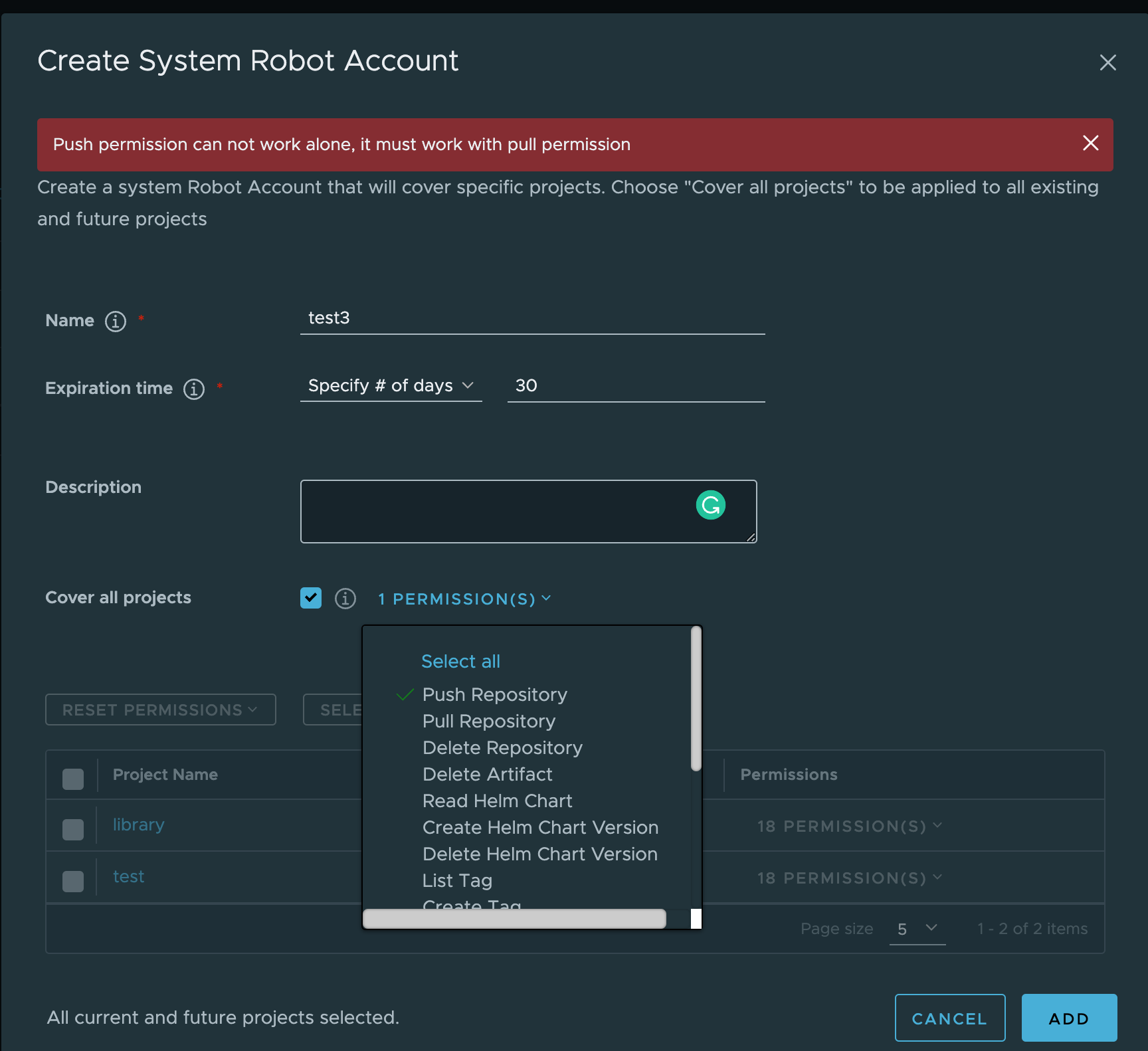 Updates for robot account · Issue #297 · goharbor/website · GitHub