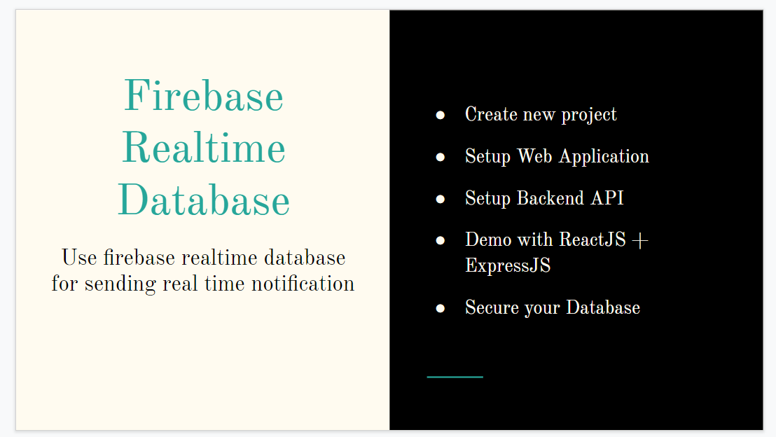 Sử dụng Firebase Realtime Database để gửi thông báo cho người dùng trong web app