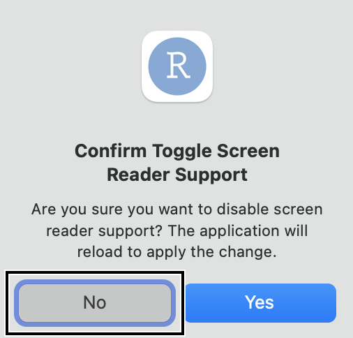 Screen reader mode always announced as disabled and shown as disabled ...