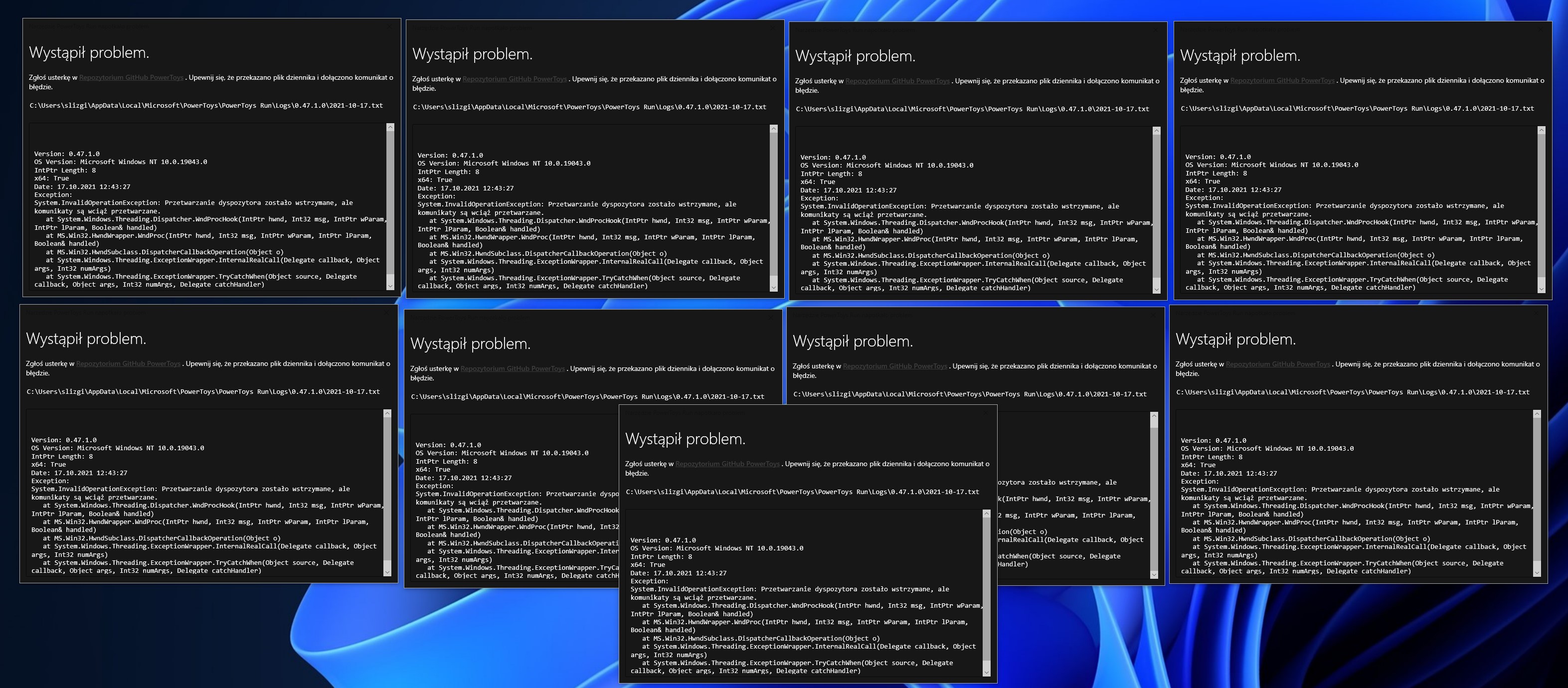 PowerToys Run - immediate crash every time at first use. · Issue #13881 ...