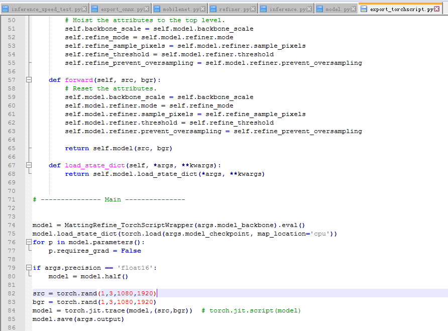 模型以torch.jit.trace(param1,param2)方式导出出现断言 · Issue 158 · PeterL1n