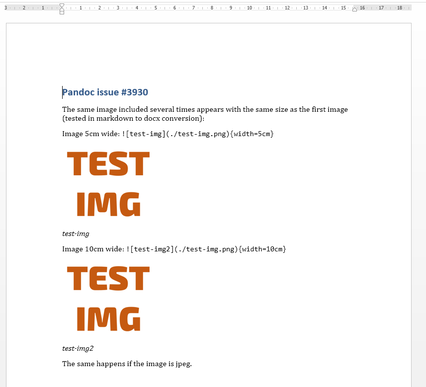 pandoc does not use different sizes if same image is included