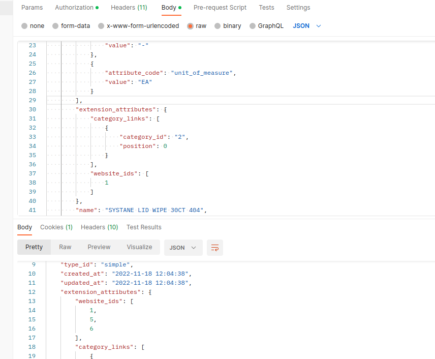 Creates product in all website instead of given specific website_ids ...
