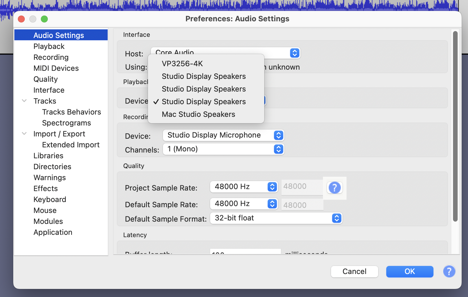 When using multiple displays unable to select which one s speakers to