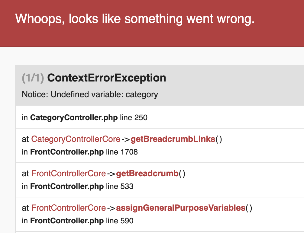 Category breadcrumb error · Issue 26406 · · GitHub