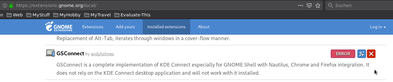 Breaks in Gnome 3.32 on Arch Linux · Issue #489 · GSConnect/gnome-shell ...