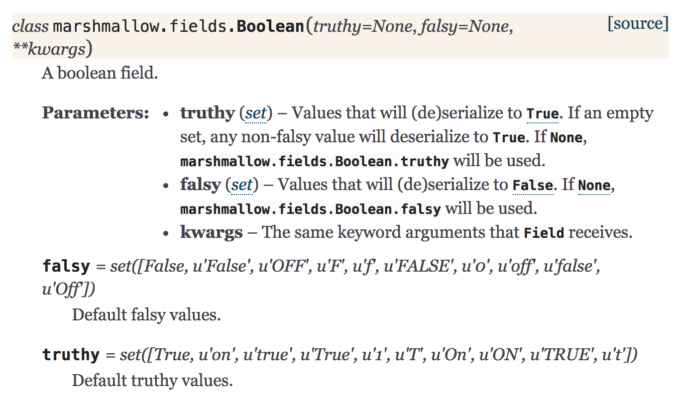 `fields.Boolean` doesn't accept truthy/falsy per documentation · Issue 762 · marshmallowcode