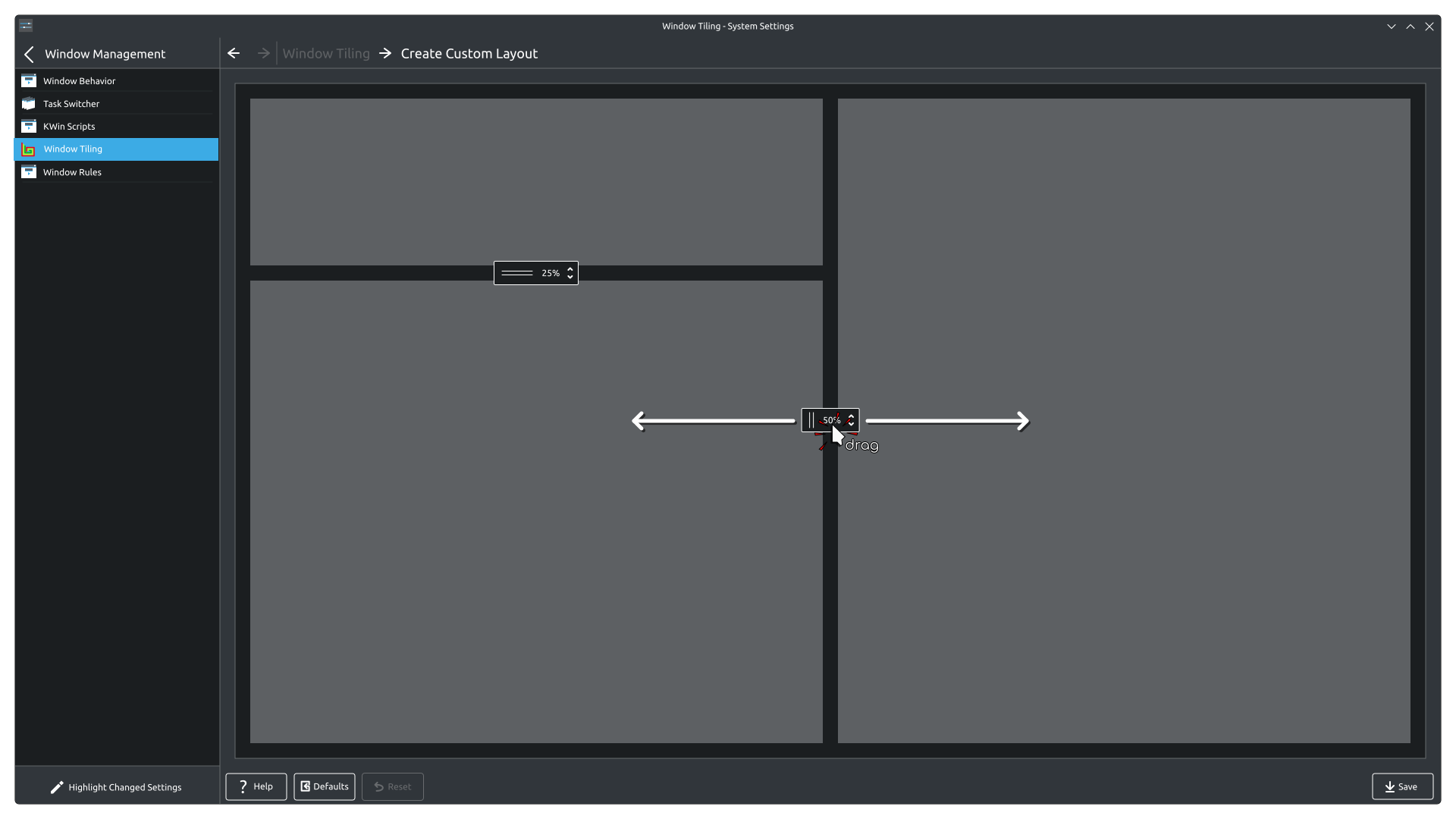 Bismuth Create Custom Layout Prototype Drag