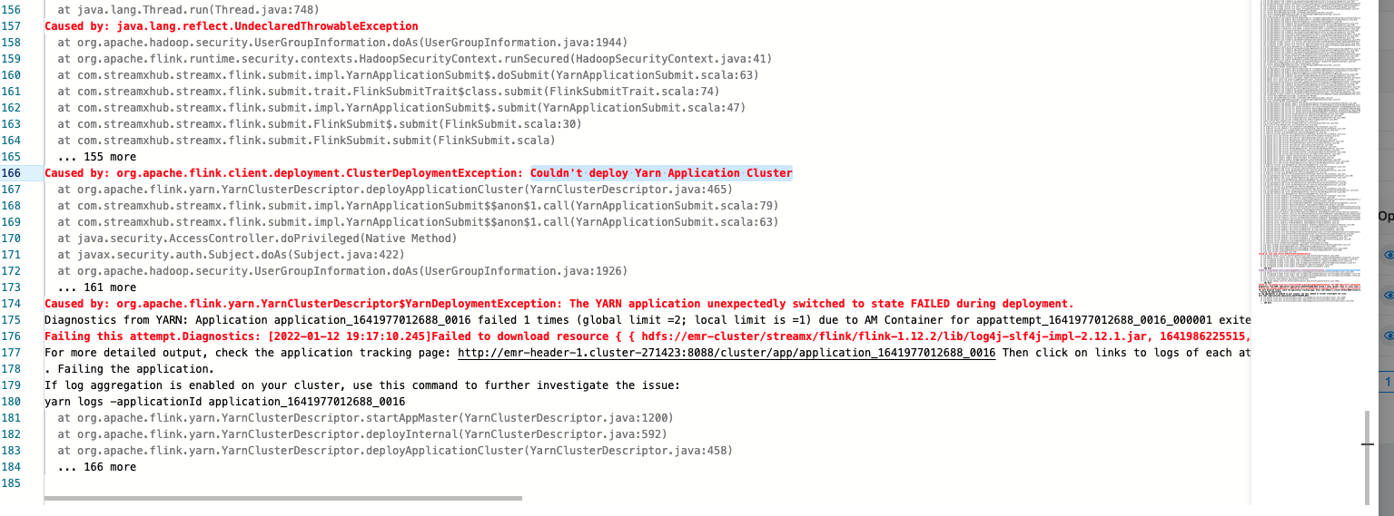 Couldn't deploy Yarn Application Cluster · Issue #616 · apache ...