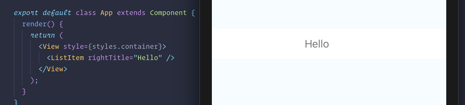 Bug: rightTitle prop for ListItem works incorrectly solo · Issue #1605 ...