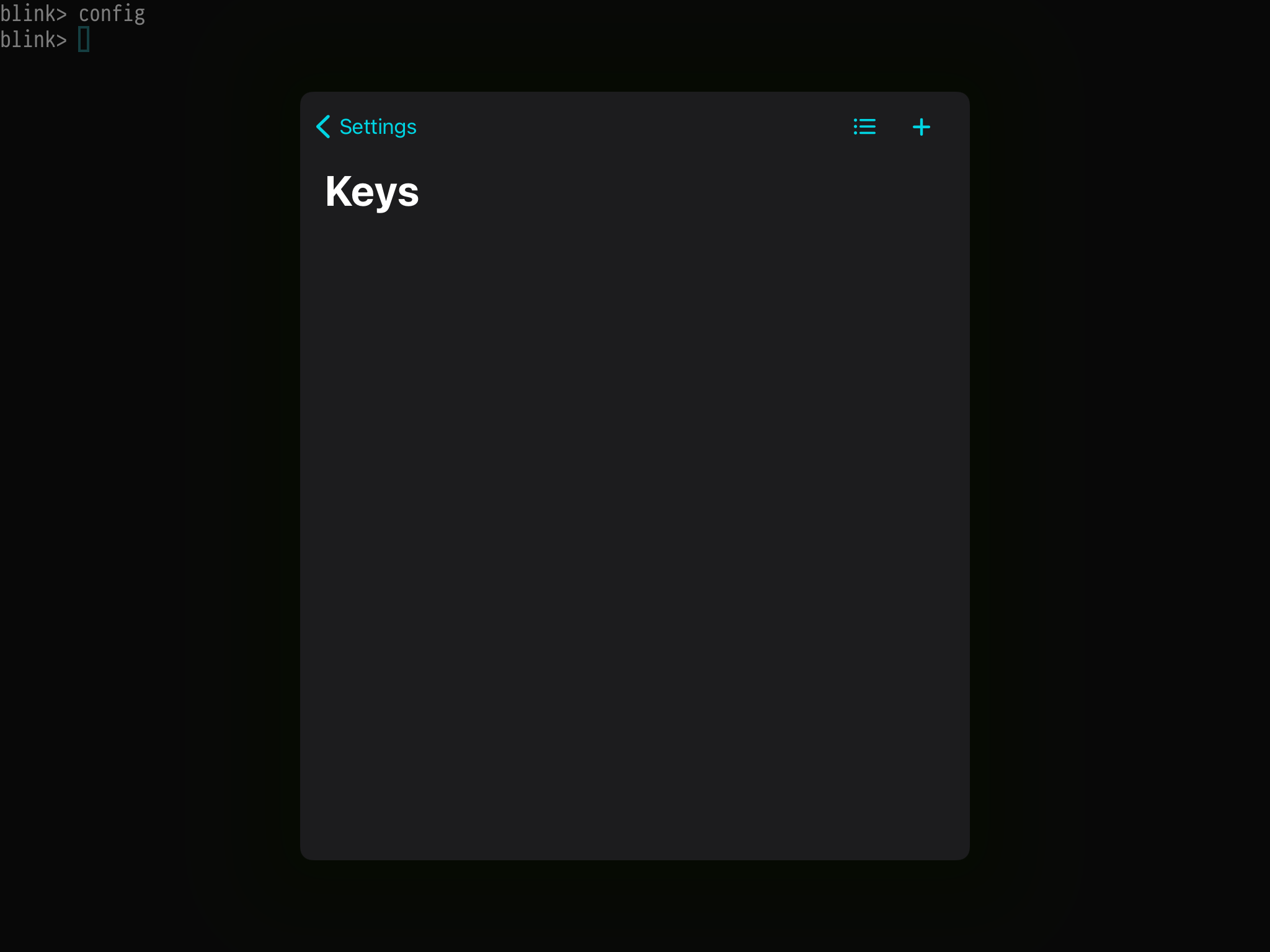 Can’t add ssh keys · Issue #1332 · blinksh/blink · GitHub